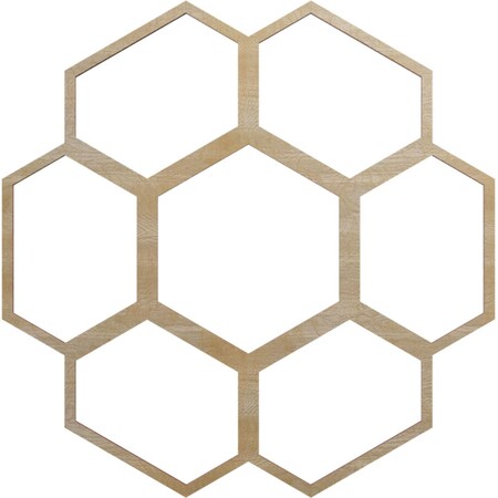 Ekena Millwork Florin Wood Fretwork Pierced Ceiling Medallion, Birch, 20"OD x 8 1/2"ID x 1/4"T CMWP20X20X0250FOBI